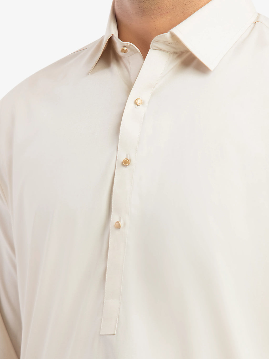 Men's Beige Kurta Shalwar