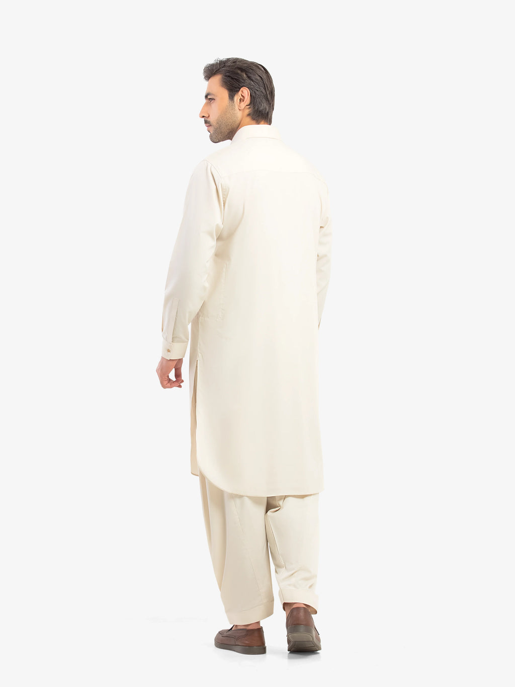 Men's Beige Kurta Shalwar