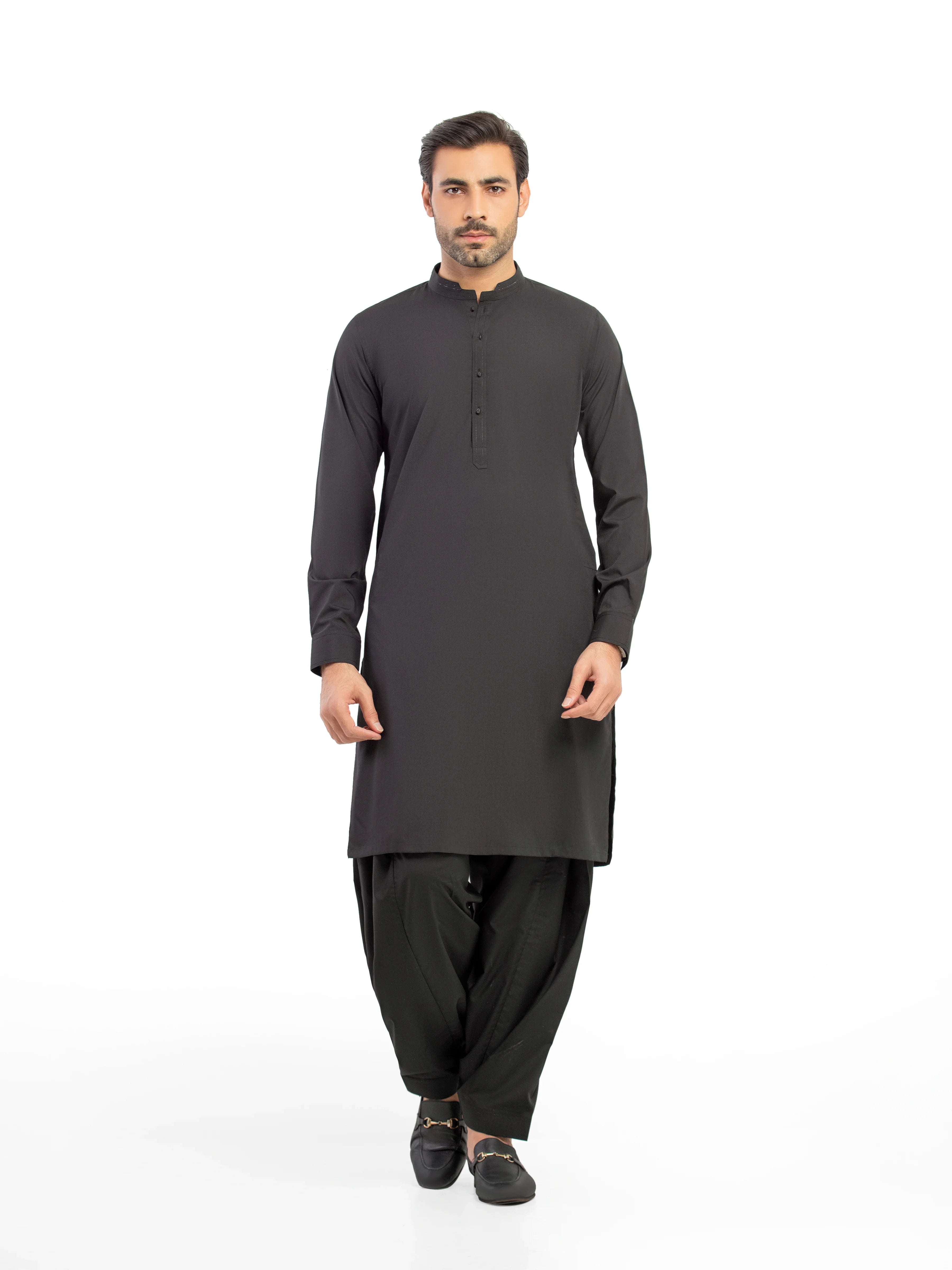 Men's Black Kurta Shalwar