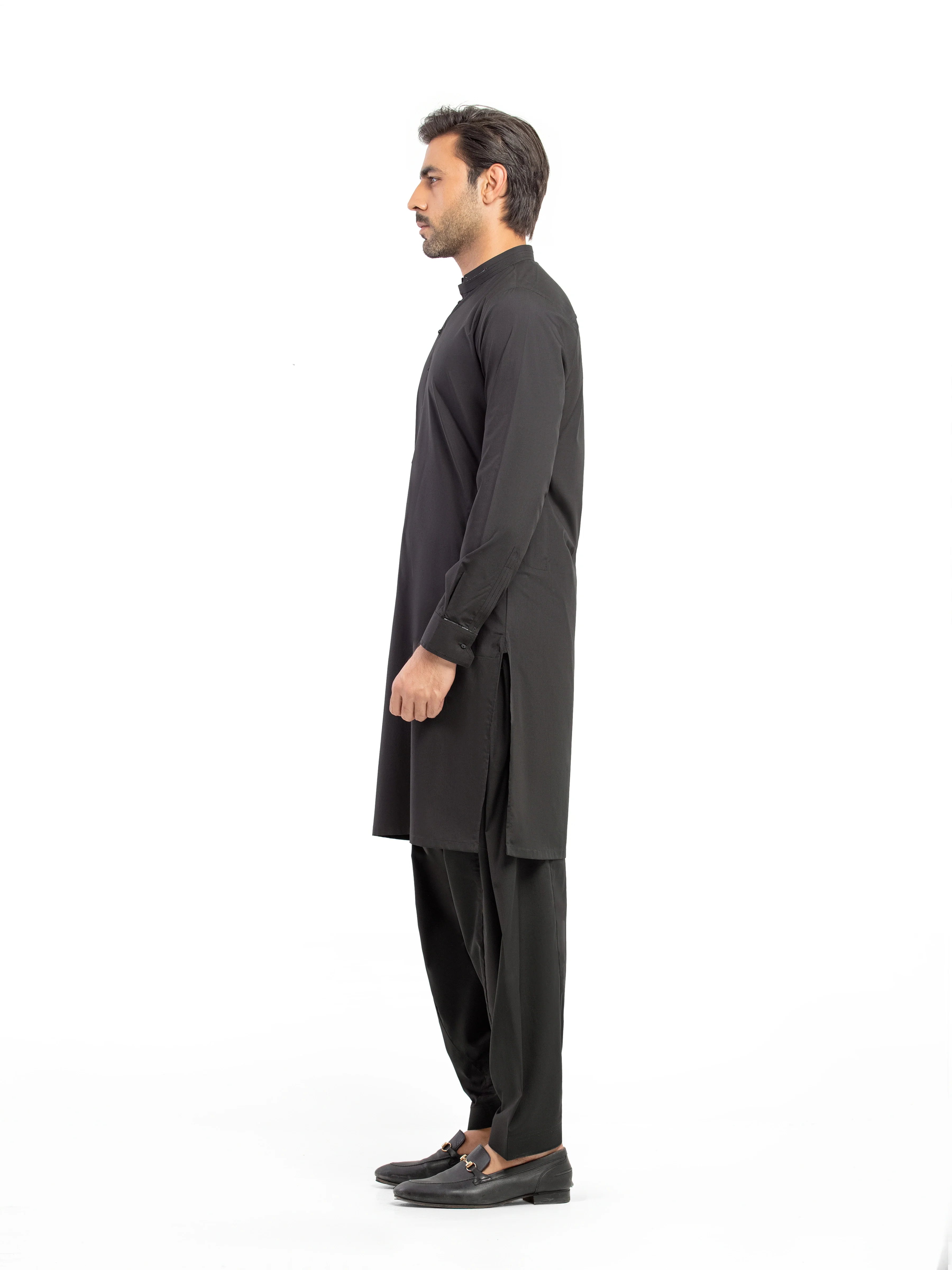 Men's Black Kurta Shalwar