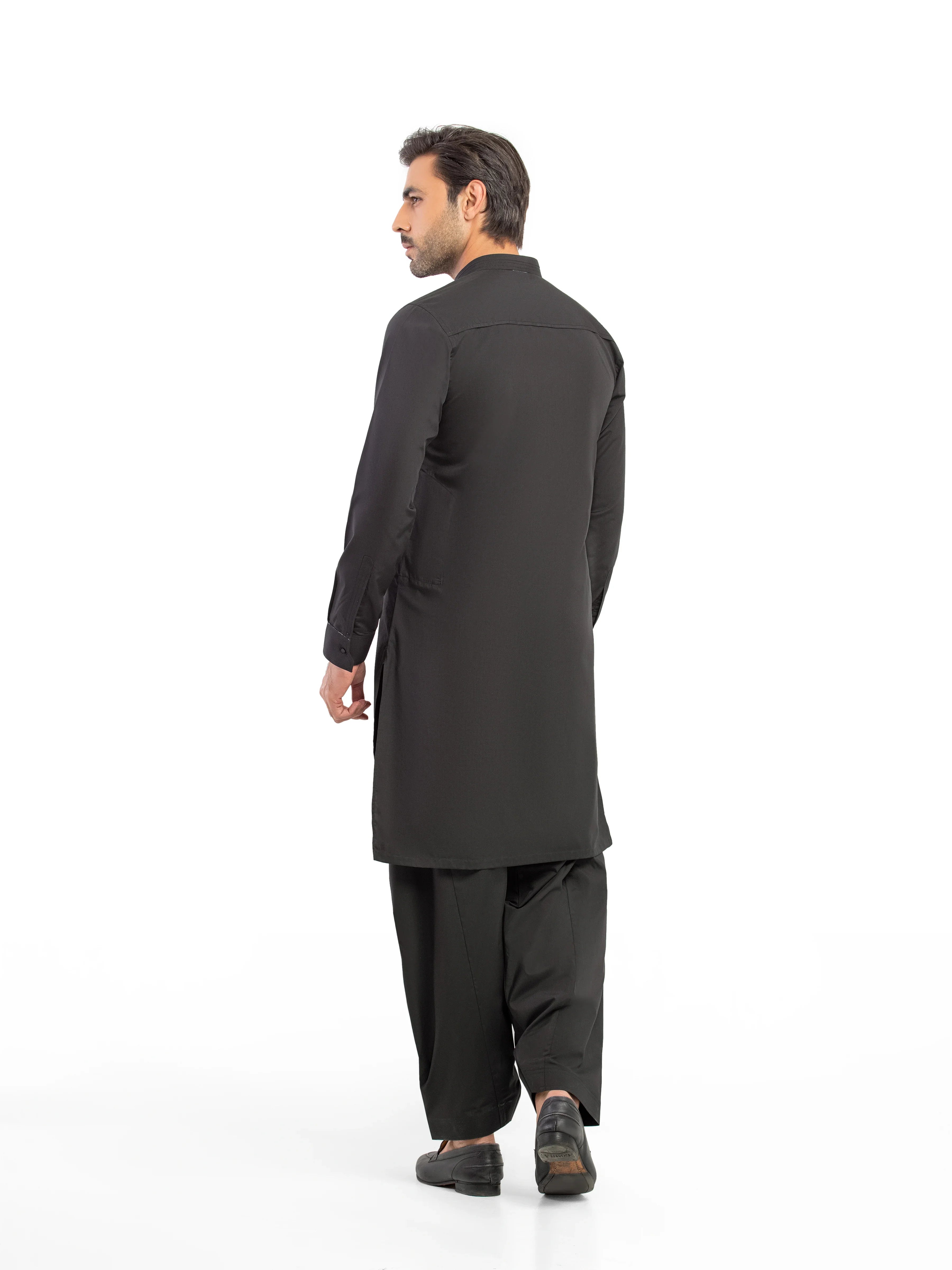 Men's Black Kurta Shalwar