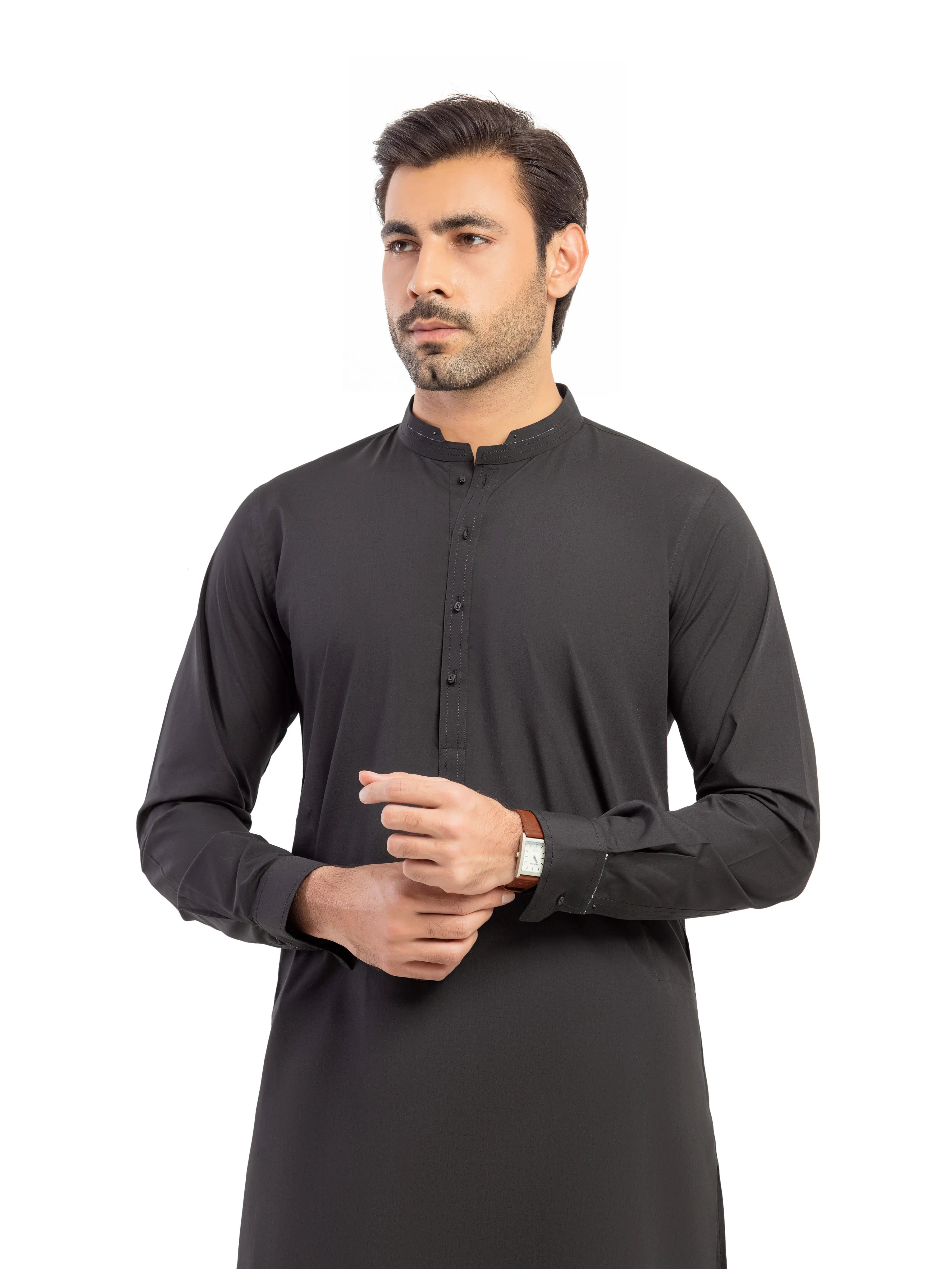Men's Black Kurta Shalwar