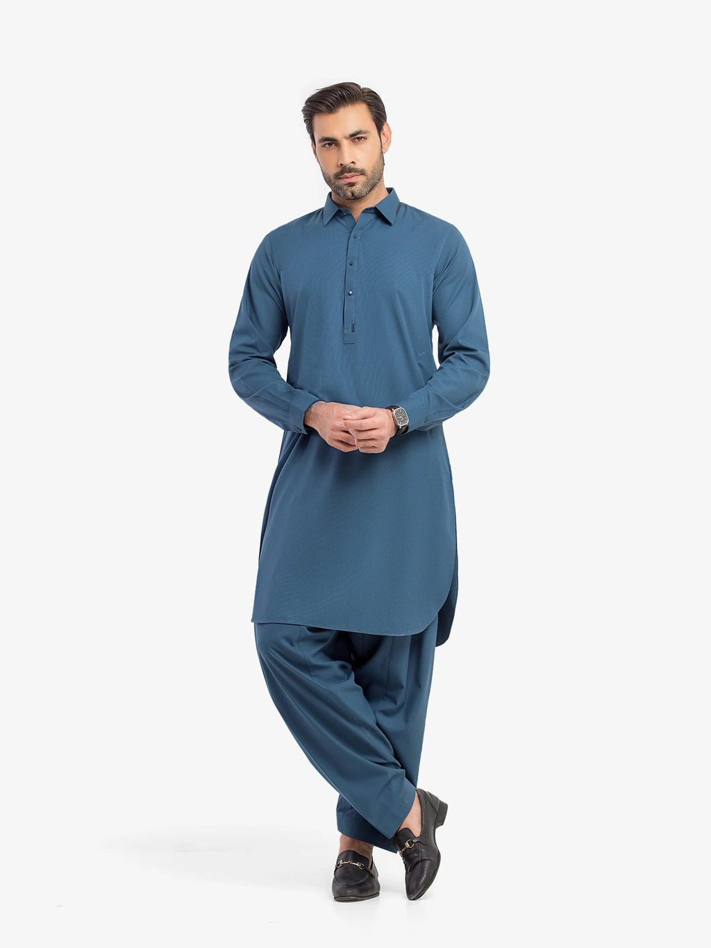 Men's Blue Kurta Shalwar