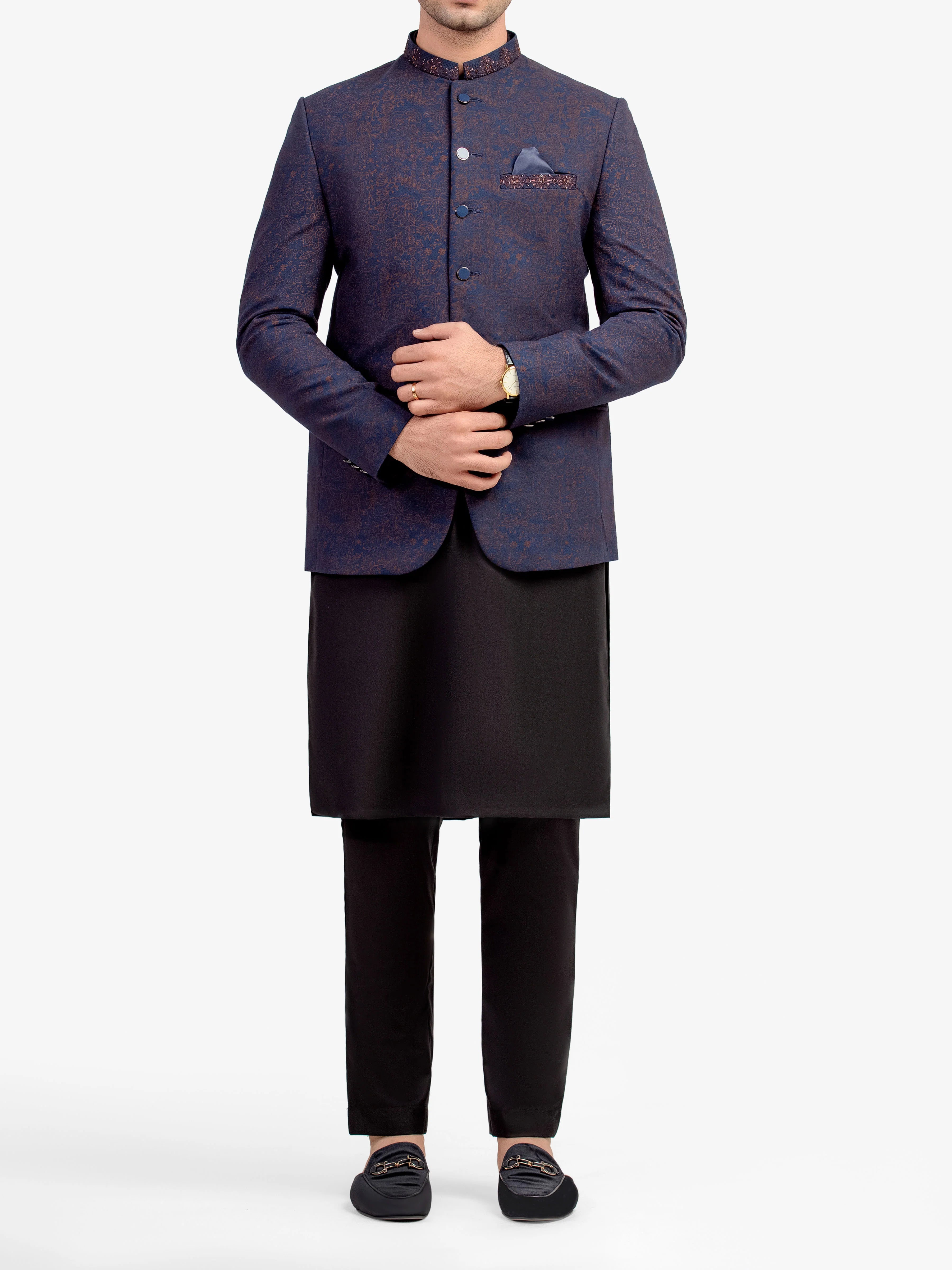 Men's Navy Prince Coat