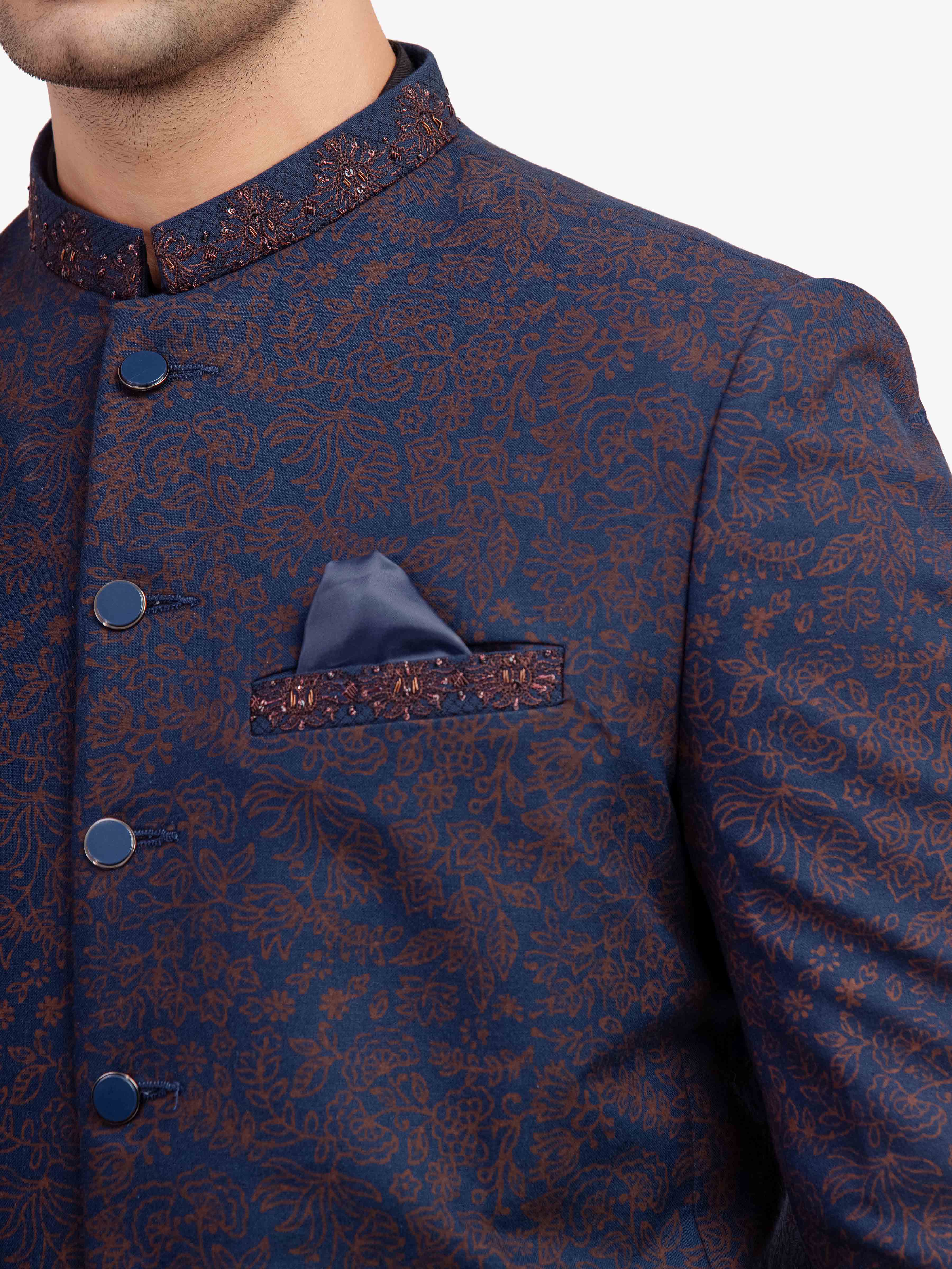 Men's Navy Prince Coat